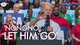 'You stole the election' MOMENT Joe Biden heckled at DNC fundraiser event