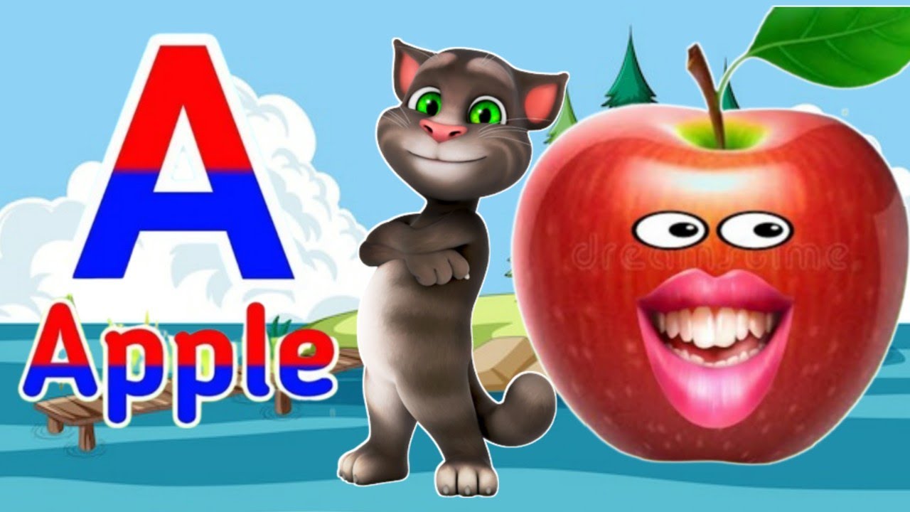 a for apple 😡abc song for kids 😭abcde | phonics song 🦀a for apple ...