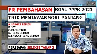 PEMBAHASAN FR SOAL PPPK TAHAP 1