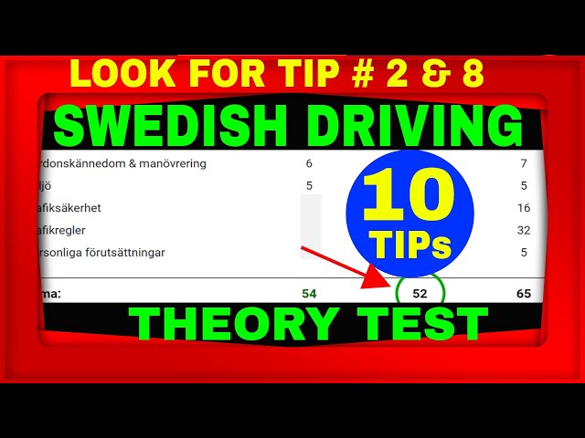 Driving Theory Test In Sweden For 2024:  Swedish driving test tips: 10 TIPs In english class=