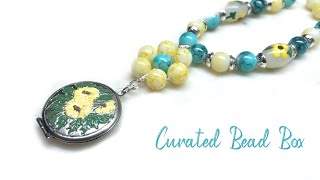 Curated Bead Box October 2023 and DIY Sunflower Necklace Tutorial 🌻🌻🌻