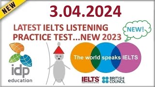 BRITISH COUNCIL IELTS LISTENING PRACTICE TEST - 3.04.2024