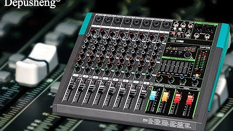 Depusheng sound Mixer Audio Mixing Console 48V 256DSP Professional USB PC Play Record