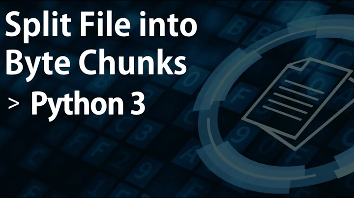 Split File into Byte Chunks in Python 3