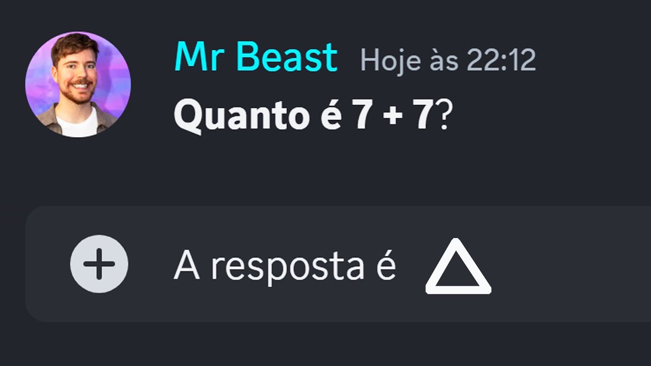 Desafio de 1M do Mr Beast no Discord