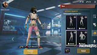 HERE COMES SARA!! | PUBG Mobile new character| KNOCK MASTERS