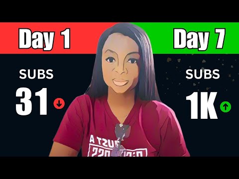 How I Got 1000 Subscribers In 7 Days