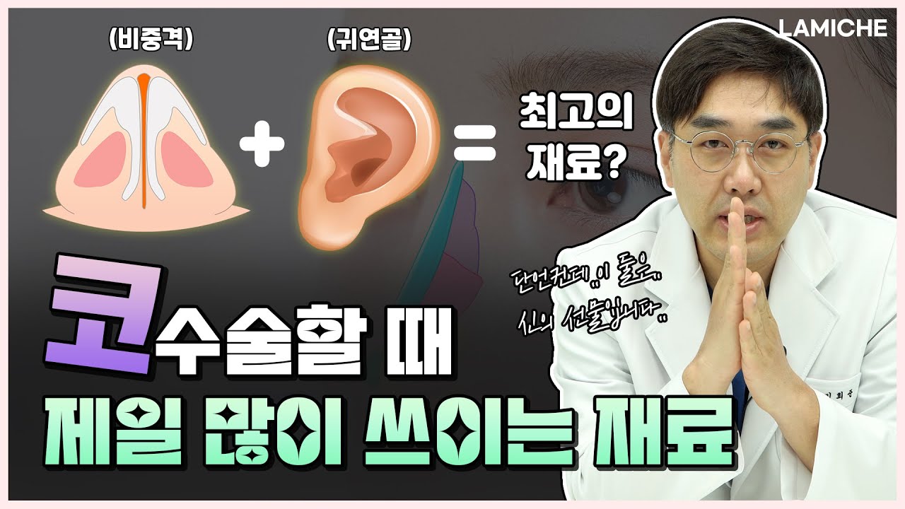 코 성형 비중격 연골과 귀 연골이 인기가 제일 많은 이유😃 / 코 성형 재료 원픽