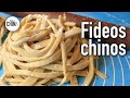 Cómo hacer fideos chinos caseros - Noodles chinos (¡RECETA FÁCIL!)