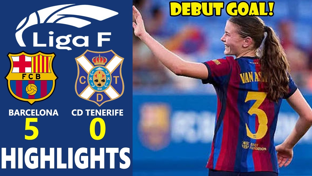 Barcelona vs CD Tenerife Highlights | VAN ASTEN DEBUT GOAL! | Liga F 2026/27