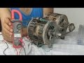 Generador Electrico Con un  Motor quemado-- Electric generator with washing machine engine Burne