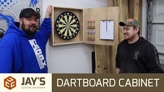 Build article: http://jayscustomcreations.com/2016/02/making-a-dartboard-cabinet-for-the-shop/ Nick
