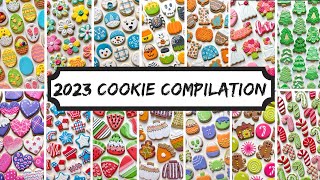 Every cookie I made in 2023 ~ 1 Hour Satisfying Cookie Decorating with Royal Icing Compilation