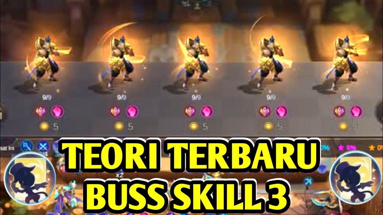 BUSS SKILL 3||TEORI TERBARU BUSS SKILL 3 AUTO GACOR BOSS||COMBO MAGIC CHESS UPDATE TERBARU