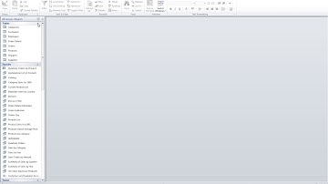 Microsoft Access 2010 Video 2 Database Navigation Pane