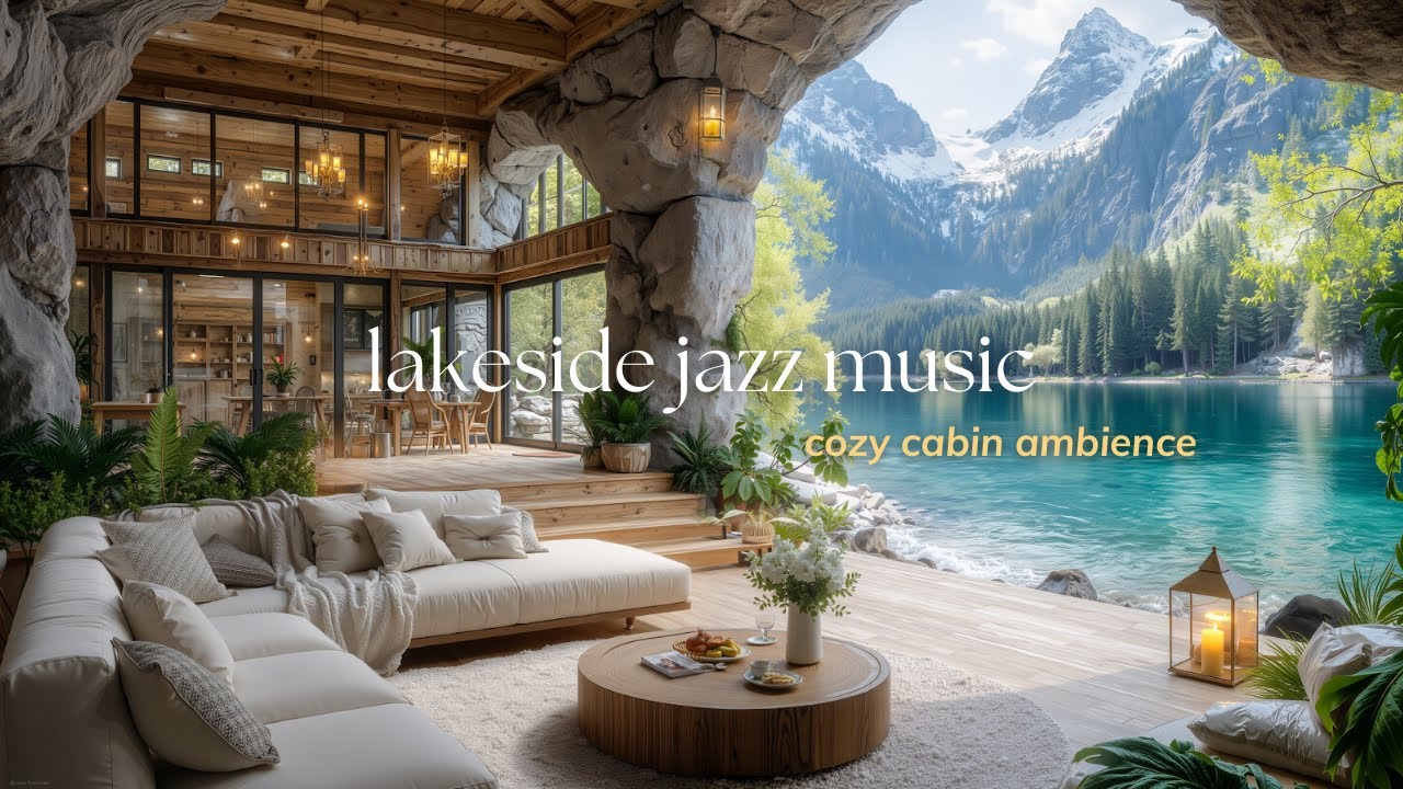 Peaceful Morning By The Lake With Jazz | Elegant January Jazz for Boost Your Mood, Healing Soul