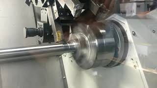 Lathe Machine operation with a sub spindle