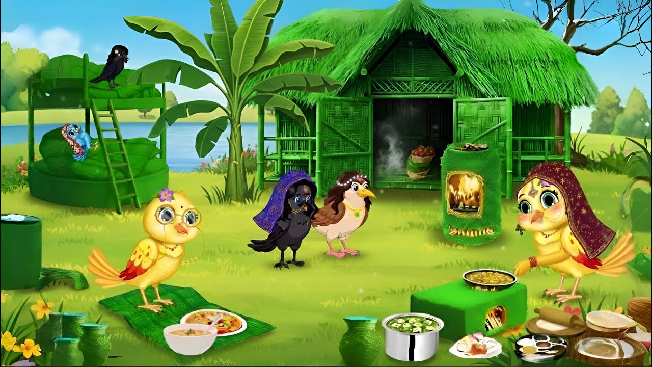 कार्टून | Komal Chidiya ki Kahani Kartun | Tuntuni chidiya wala Cartoon | Hindi Kahani |BhootJi Wala