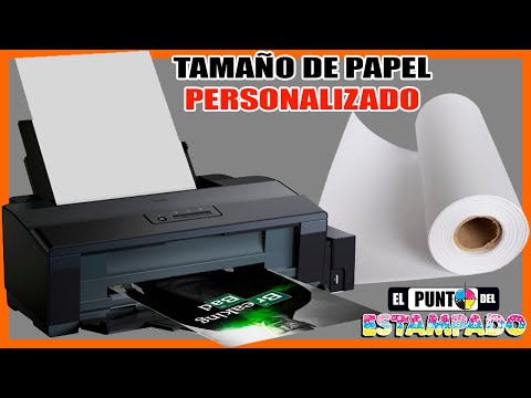 💻 Como configurar el TAMAÑO de PAPEL personalizado en una impresora EPSON 🖨