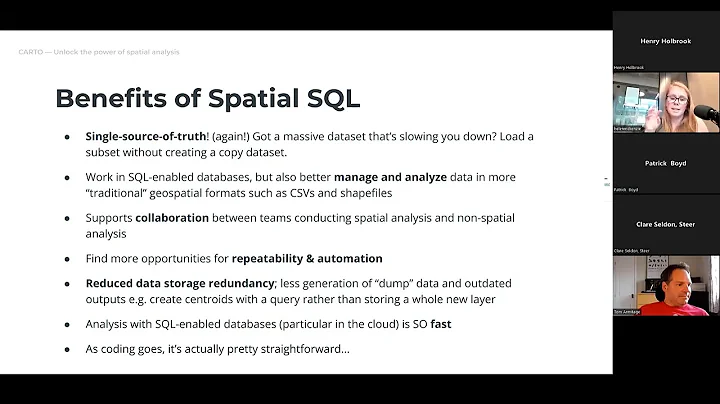A beginners guide to Spatial SQL