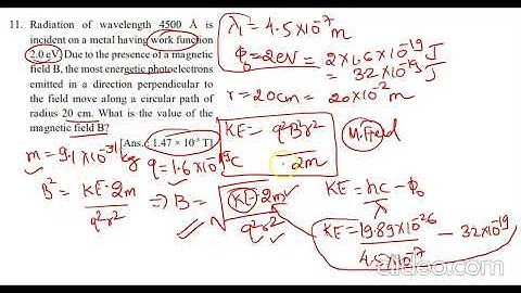 Dual Nature of Radiation & Matter - Class XII