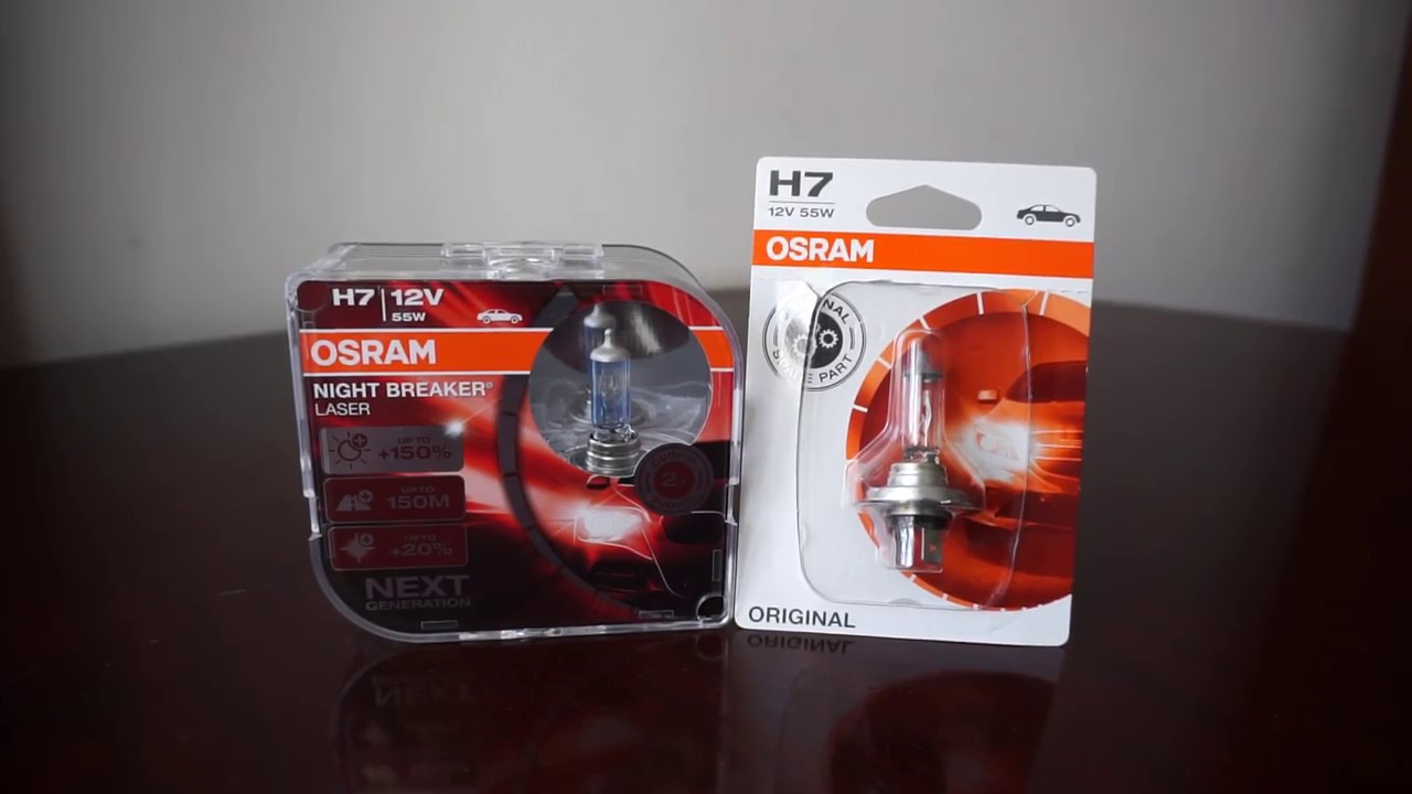 OSRAM Night Breaker LASER NEXT GENERATION 2018 vs Original