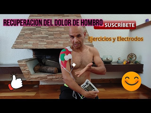 TENS Electrodos En Terapia Física, Colocando Sobre Los Hombros