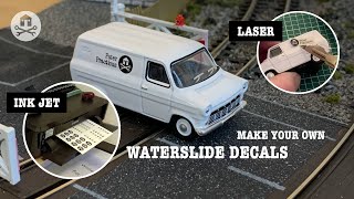 Make your own waterslide decals - inkjet and laser printed model transfers