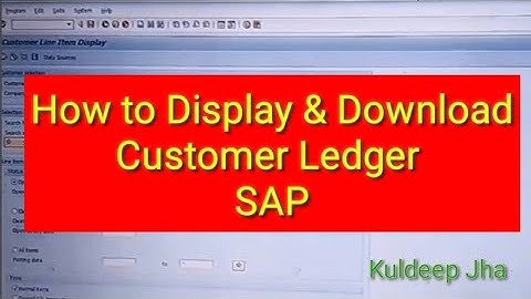 How to Display & Download Customer Ledger SAP | Ledger in sap | Export to Excel | Security Deposit