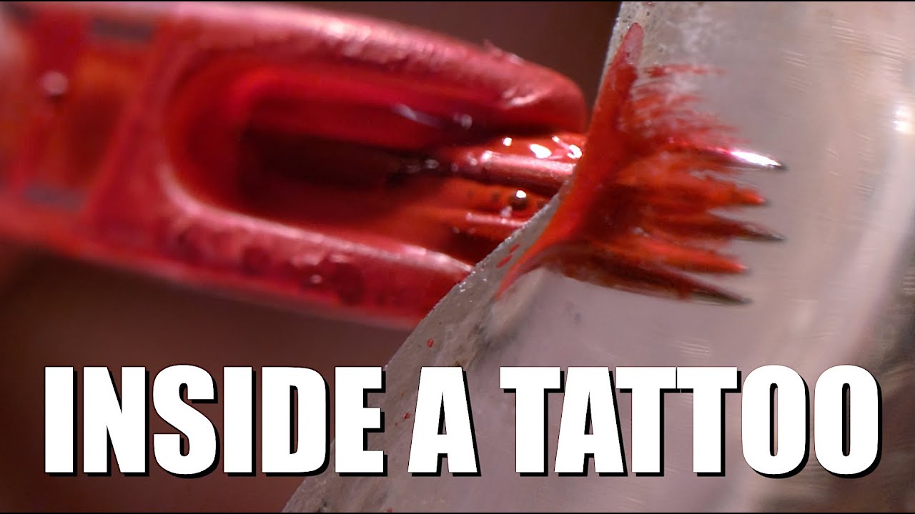 Tattoo on Transparent "Skin" at 20,000fps - The Slow Mo Guys