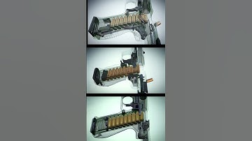 Realistic Pistol Animation | 3D Internal Mechanism Explained