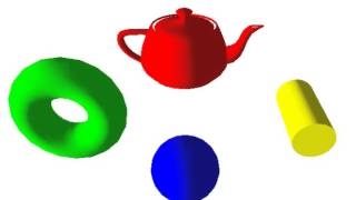Directional Light on 4 Objects using DirectX9 and c++