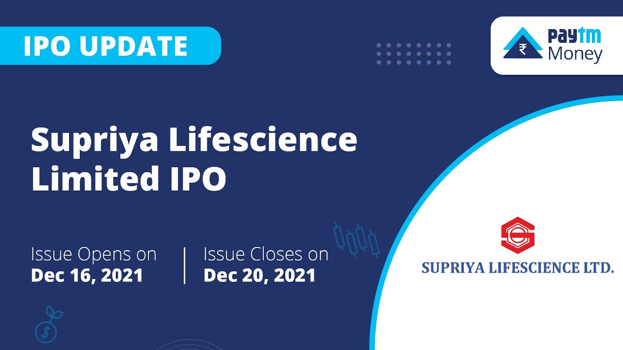Supriya Lifescience Limited IPO Update