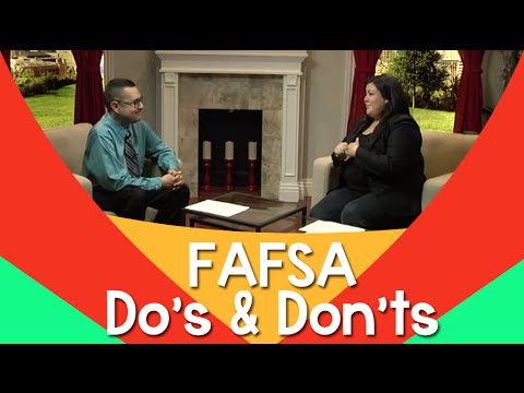 Financial Aid Application: FAFSA do’s and don’ts – JessicaDominguezTV