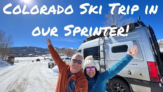 Our Jayco Terrain is Amazing! Colorado Ski Adventures in our 4x4 Mercedes Sprinter Van. #vanlife