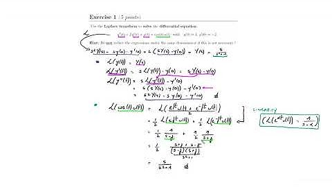 Signals and systems: video 12 Exam Sep. 2022: differential & difference eqs. - Laplace - Z-transform