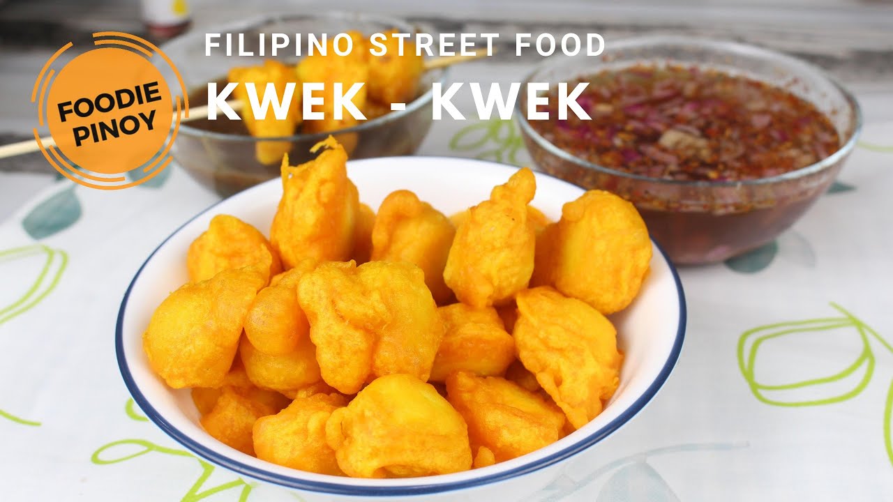 How to make Kwek Kwek or Quail Eggs Coated with Batter Famous Filipino