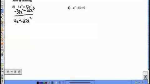 4.5  Factoring amp Solving Polynomials