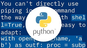 subprocess.Popen shell=True to shell=False