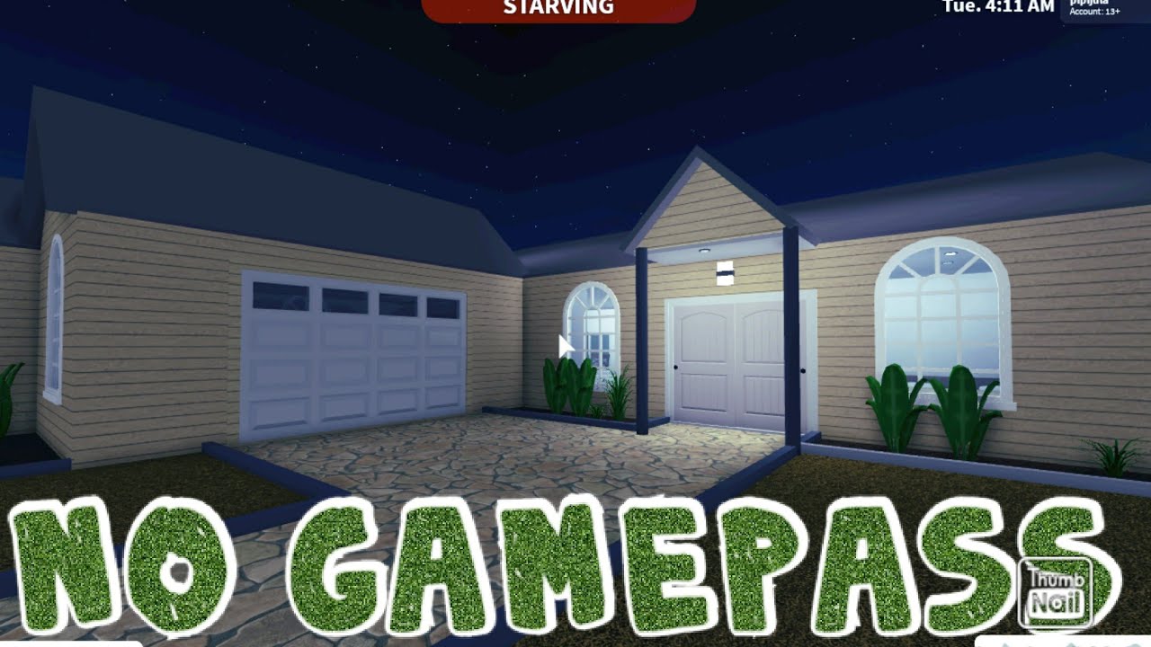 Roblox Bloxburg Houses No Gamepass