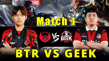 BTR VS GEEK FAM MATCH 1 | MPL INDONESIA