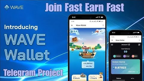 How to create account on Wave Wallet | Join Telegram Mining Project Wave Wallet