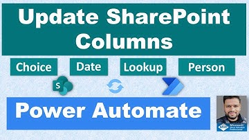 Update SharePoint Column using Power Automate (Choice, Date, Lookup and Person Column)