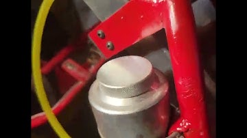 New Polaris 600 snowmobile engine installed in buggy and running.