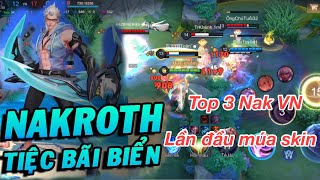 Top 3 Nakroth VN lần đầu được múa skin tiệt bãi biển cực mượt