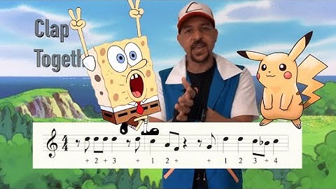 Rhythm Clapping with Mr. Gordon - Spongebob & Pokemon edition - learn to read music - clap along !!!