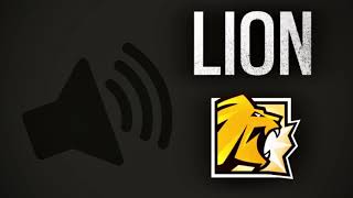 R6 Lion Scan Sound Effect HD (New)