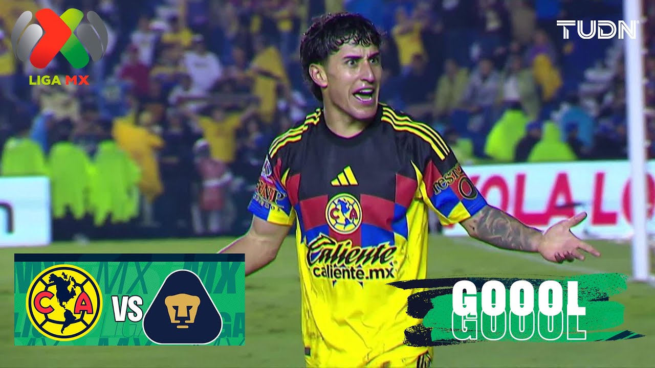 ¡TREMENDO GOLAZO! Zendejas marca I América 3-1 Pumas | Liga MX - Jornada 11 Apertura 2025 | TUDN