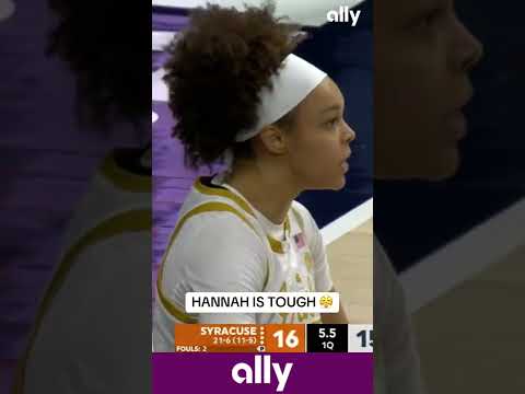 Nothing but pure grit and hustle from Hannah Hidalgo 👏 @ally #womensbasketball #notredame #wbb