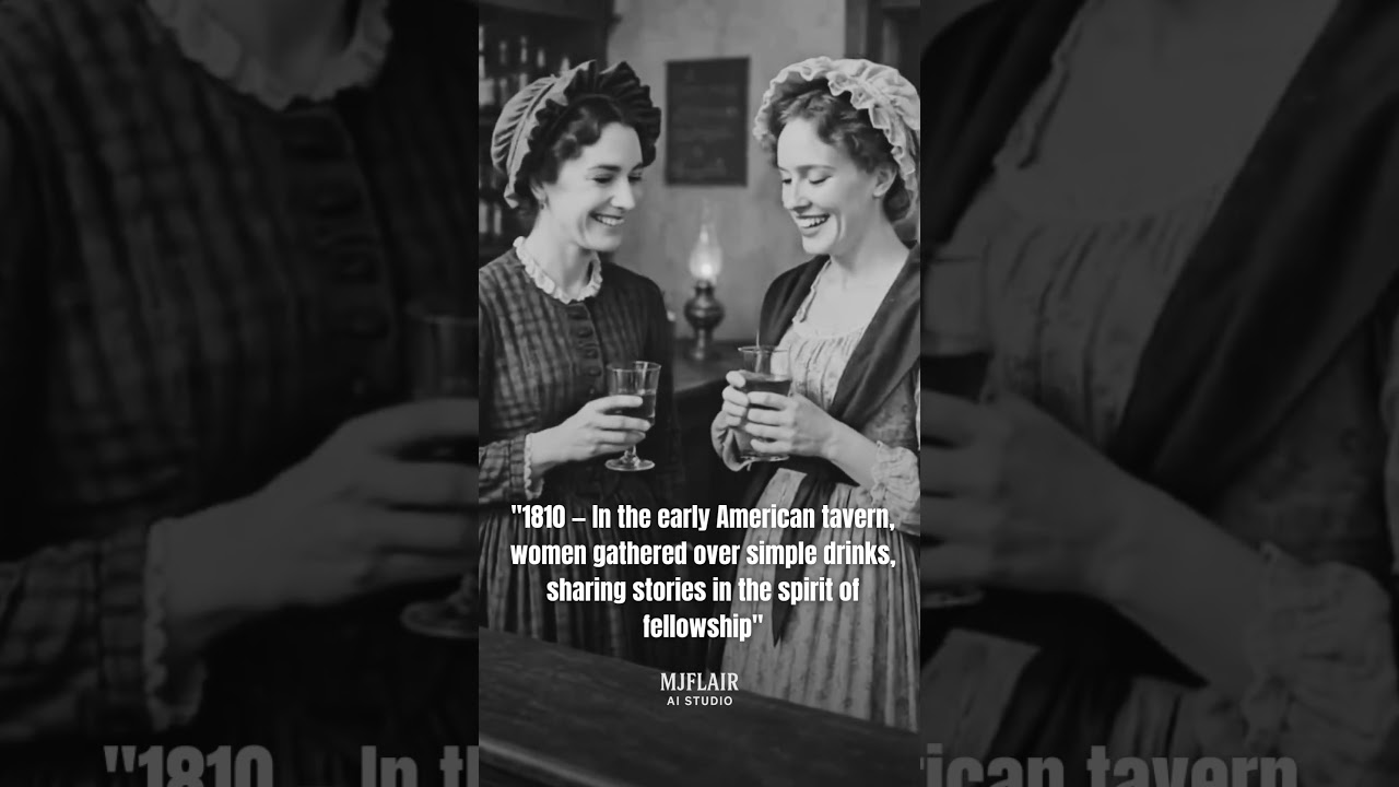 1810: A Rare Glimpse of Women at the Tavern. tavern